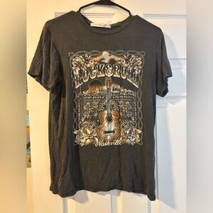 Altar'd State Black Rock & Roll Graphic Tee